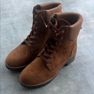 Brown Combat & Moto Boots